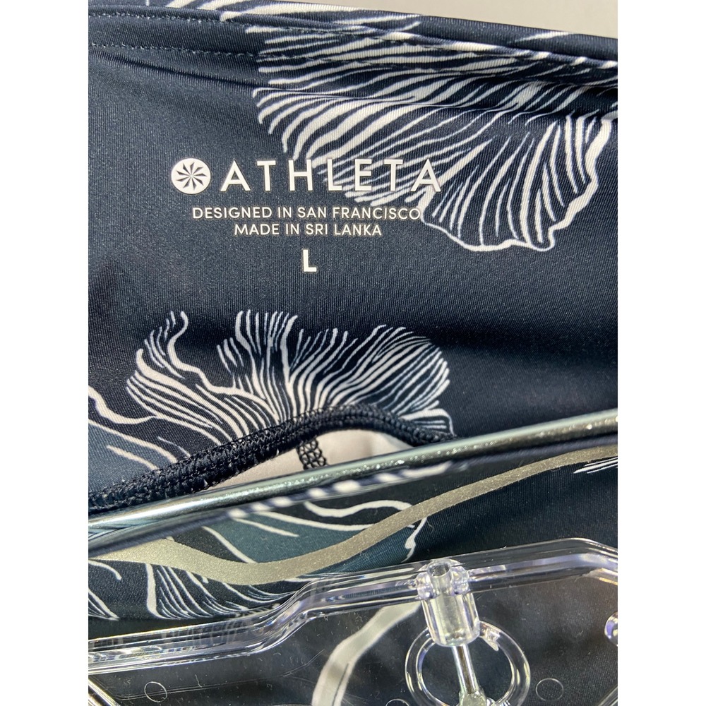 Athleta‎ Sonic Skort Navy Blue White Floral Print Women's Size Large Pickleball - Picture 6 of 11